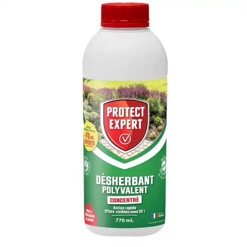 DÉSHERBANT POLYVALENT CONCENTRÉ 700 + 70ML OFFERT – PROTECT EXPERT Offre Spéciale