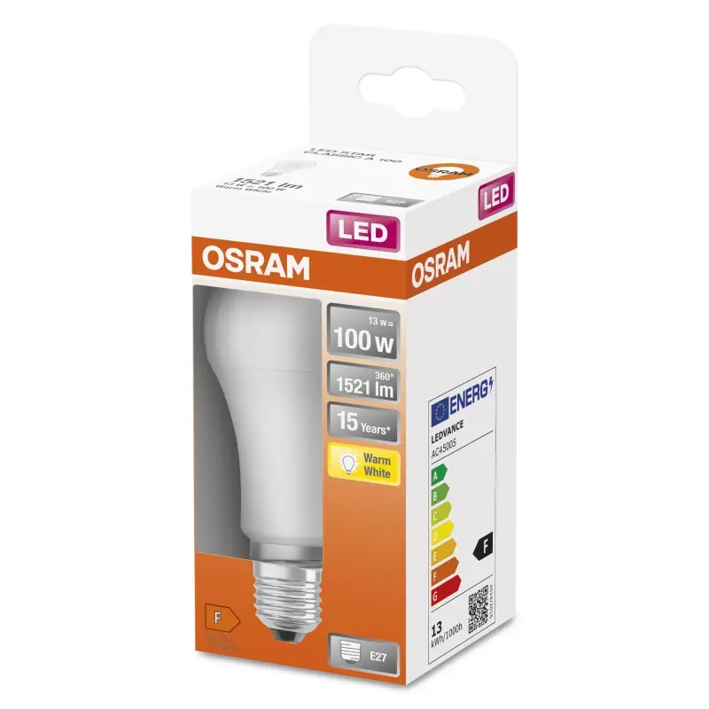 Prix Bas Ampoule LED SMD E27 Standard Dépolie 13 W 100 W Blanc chaud 2700 K – OSRAM