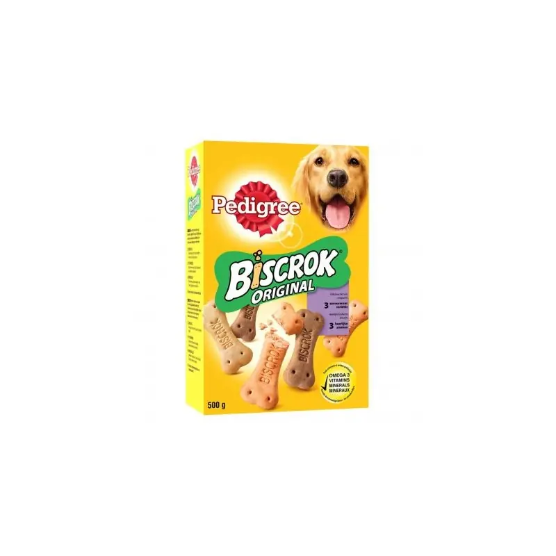 Bon Marché BISCROK 3 VARIÉTÉS DE VIANDE 500G - PEDIGREE