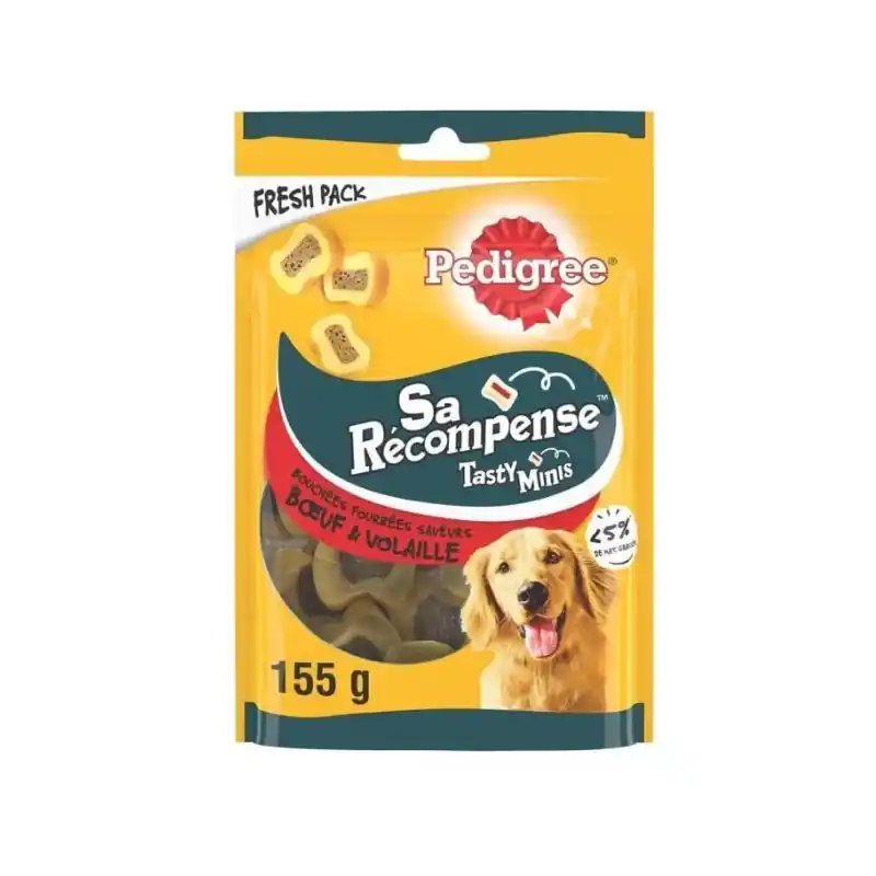 SA RÉCOMPENSE BOEUF ET VOLAILLE 155G – PEDIGREE Usine Directe