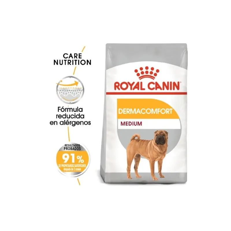 Seulement Aujourd&rsquo;hui CROQUETTES MEDIUM DERMACOMFORT 12KG – ROYAL CANIN